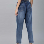 Women Blue Pure Cotton Relaxed Fit High-Rise Clean Look Cropped Jeans